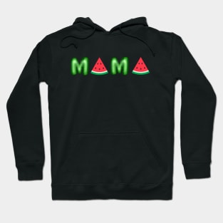 Mama Watermelon Funny Summer Fruit Gift Great Mother's Day Hoodie